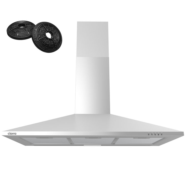 Belfry Kitchen Miklos 90cm Convertible Wall Mount Cooker Hood Wayfair